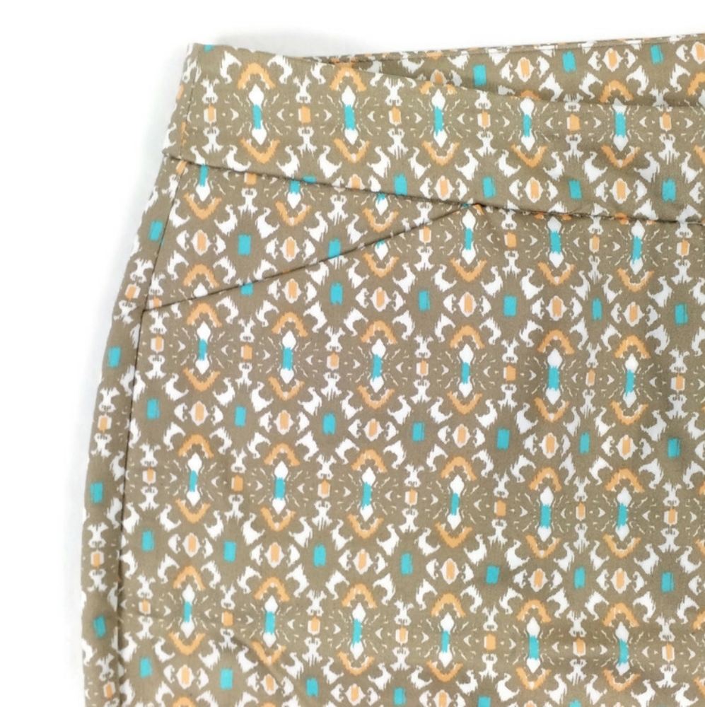 Ruby Road Multicolor Print Cropped Casual Flat Fr… - image 10